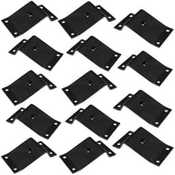 Kit 14 Chapinhas Chapa Inclinada 15º Fixação Pés Palito Rosca 5/16 Preto G59