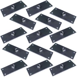 Kit 14 Chapinhas Chapa Reta Fixação Pés Palito Rosca 5/16 Zincada G59