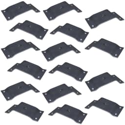 Kit 16 Chapinhas Chapa Inclinada 10º Fixação Pés Palito Rosca 5/16 Zincada G59