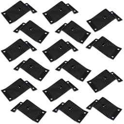 Kit 16 Chapinhas Chapa Inclinada 15º Fixação Pés Palito Rosca 5/16 Preto G59