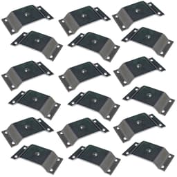 Kit 18 Chapinhas Chapa Elevada Fixação Pés Palito Rosca 5/16 Zincado G59