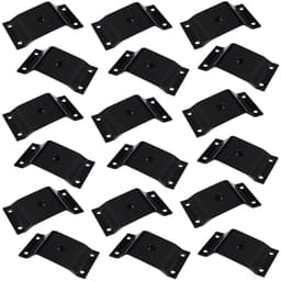 Kit 18 Chapinhas Chapa Inclinada 10º Fixação Pés Palito Rosca 5/16 Preto G59