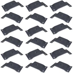 Kit 18 Chapinhas Chapa Inclinada 10º Fixação Pés Palito Rosca 5/16 Zincada G59