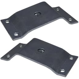 Kit 2 Chapinhas Chapa Inclinada 10º Fixação Pés Palito Rosca 5/16 Zincada G59