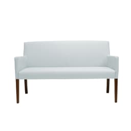 Poltrona 2 Lugares Liverpool Sala de Estar PU Sintético Branco G15 - Gran Belo