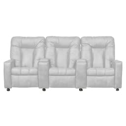 Poltrona Reclinável 3 lugares para Sala de Cinema Pequim PU Branco G23 - Gran Belo