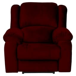 Poltrona do Papai Reclinável Elétrica com Massagem e USB Magnum Veludo Vinho G23 - Gran Belo