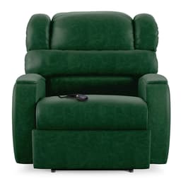 Poltrona do Papai Sala de Cinema Reclinável Kylie Controle Power Elétrico USB PU Verde Musgo G23