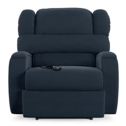Poltrona do Papai Sala de Cinema Reclinável Kylie Controle Power Elétrico USB Veludo Azul G23