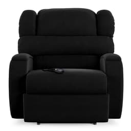 Poltrona do Papai Sala de Cinema Reclinável Kylie Controle Power Elétrico USB Veludo Preto G23