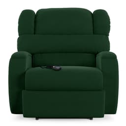Poltrona do Papai Sala de Cinema Reclinável Kylie Controle Power Elétrico USB Veludo Verde Esmeralda G23