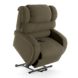 Poltrona do Papai Sala de Cinema Reclinável Kylie Elevação Lift Elétrico Veludo Capuccino G23
