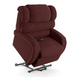 Poltrona do Papai Sala de Cinema Reclinável Kylie Elevação Lift Elétrico Veludo Vinho G23