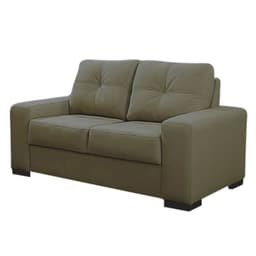 Sofá 2 Lugares 150cm Turim Couro Cinza - Gran Belo