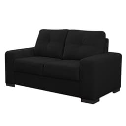 Sofá 2 Lugares 150cm Turim Couro Preto Fosco G58 - Gran Belo