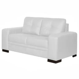 Sofá 2 Lugares 170cm Milano Couro Branco Fosco - Gran Belo