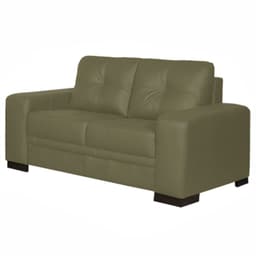 Sofá 2 Lugares 170cm Milano Couro Cinza - Gran Belo