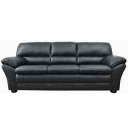 Sofá 2 Lugares Laura 160cm Couro Negro - Gran Belo
