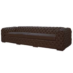 Sofá 3 Lugares Astúria 240cm Couro Conhaque - Gran Belo