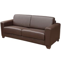 Sofá 3 Lugares Estocolmo 205cm Couro Chocolate - Gran Belo
