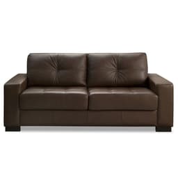 Sofá 3 Lugares Milão 200cm Couro Caramelo - Gran Belo