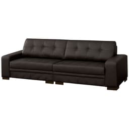 Sofá 4 Lugares 280cm Milano Couro Marrom Fosco - Gran Belo