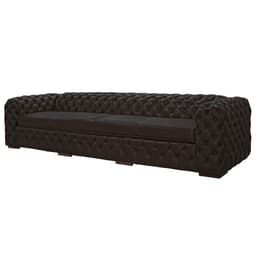 Sofá 4 Lugares Astúria 260cm Couro Marrom Fosco G58 - Gran Belo