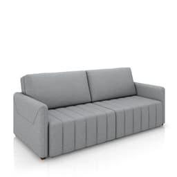 Sofá-Cama Decorativo Retrátil Thanos 2 Lugares 220cm Linho Cinza G45 - Gran Belo
