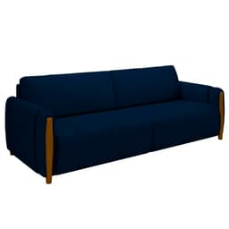 Sofá Decorativo 3 Lugares 223cm Maceió Veludo Azul Marinho G45 - Gran Belo