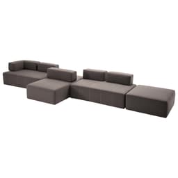 Sofá Decorativo 4 Módulos e 5 Encostos Happiness Linho Cinza G66 - Gran Belo