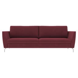 Sofá Decorativo Sala de Estar 230cm Olívia Suede Bordô G52 - Gran Belo