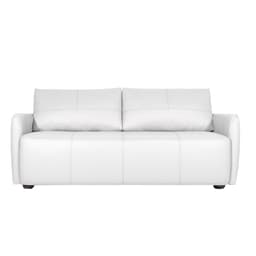 Sofá Decorativo Sala de Estar Lily 2 Lugares 180cm Couro Branco G34 - Gran Belo