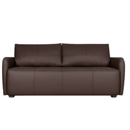 Sofá Decorativo Sala de Estar Lily 3 Lugares 200cm Couro Café G34 - Gran Belo