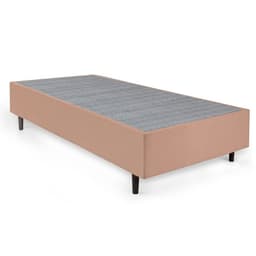 Base para Cama Box Solteiro Guldi (38x88x188) Natural e Cinza