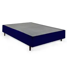 Base para Cama Box Viúva Guldi (38x128x188) Azul