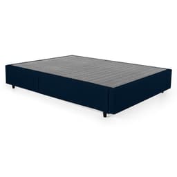 Base para Cama Box Viúva Guldi com Guarda Objetos Azul