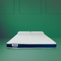 Colchão Queen Espuma D28 Guldi Duplo (12x158x198) e 2 Travesseiros Guldi Nasa Viscoelástico Azul e Branco