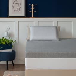 Colchão Queen Guldi Dream Mola Ensacada (30x158x198) com 2 Travesseiros Guldi Soft Nasa Branco e Cinza