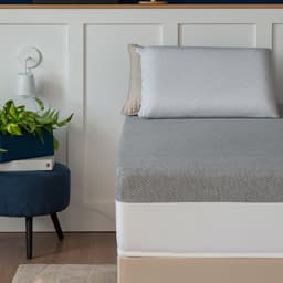 Colchão Solteiro Guldi Dream Mola Ensacada (30x88x188) com Travesseiro Guldi Soft Nasa Branco e Cinza