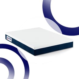 Colchão Viúva Guldi Original Firme Mola Ensacada (25x128x188) Branco e Azul