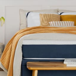 Colchão Viúva Guldi Original Macio Mola Ensacada (25x128x188) Branco e Azul