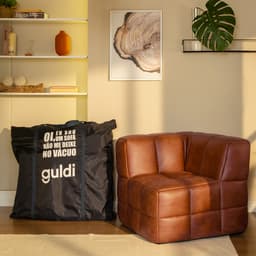 Módulo Canto Sofá Guldi Popup Corino Caramelo