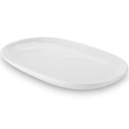 20 Bandejas Travessas Melamina Brancas 26,2x17x2,6cm Buffet