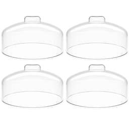 4 Cúpulas de Plástico 24cm Clear para Bolos Tortas Doces Pratos Haus Concept Cristal