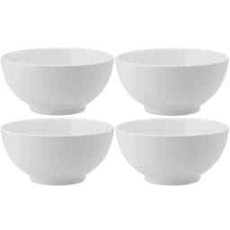 Kit 4 Bowls de Melamina Branca 10,3x5,2cm Serata 200ml Haus Concept Cumbuca para Caldos