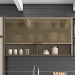 Armário Aéreo Évelin com Vidro 1 Porta Duna