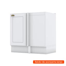 Balcão de Cozinha Nova York 1 Porta Branco 84 cm