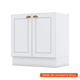 Balcão de Cozinha Nova York 2 Portas Branco