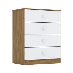 Cômoda Infantil Amarelinha 4 GV Branca e Rústico