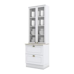 Cristaleira Nova York com Vidro 2 PT 2 GV Branca